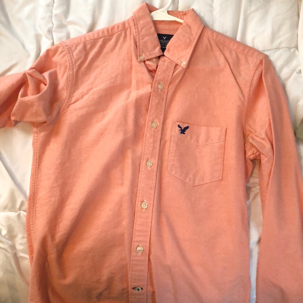 Xs button up pink